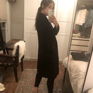 Zara black long coat
